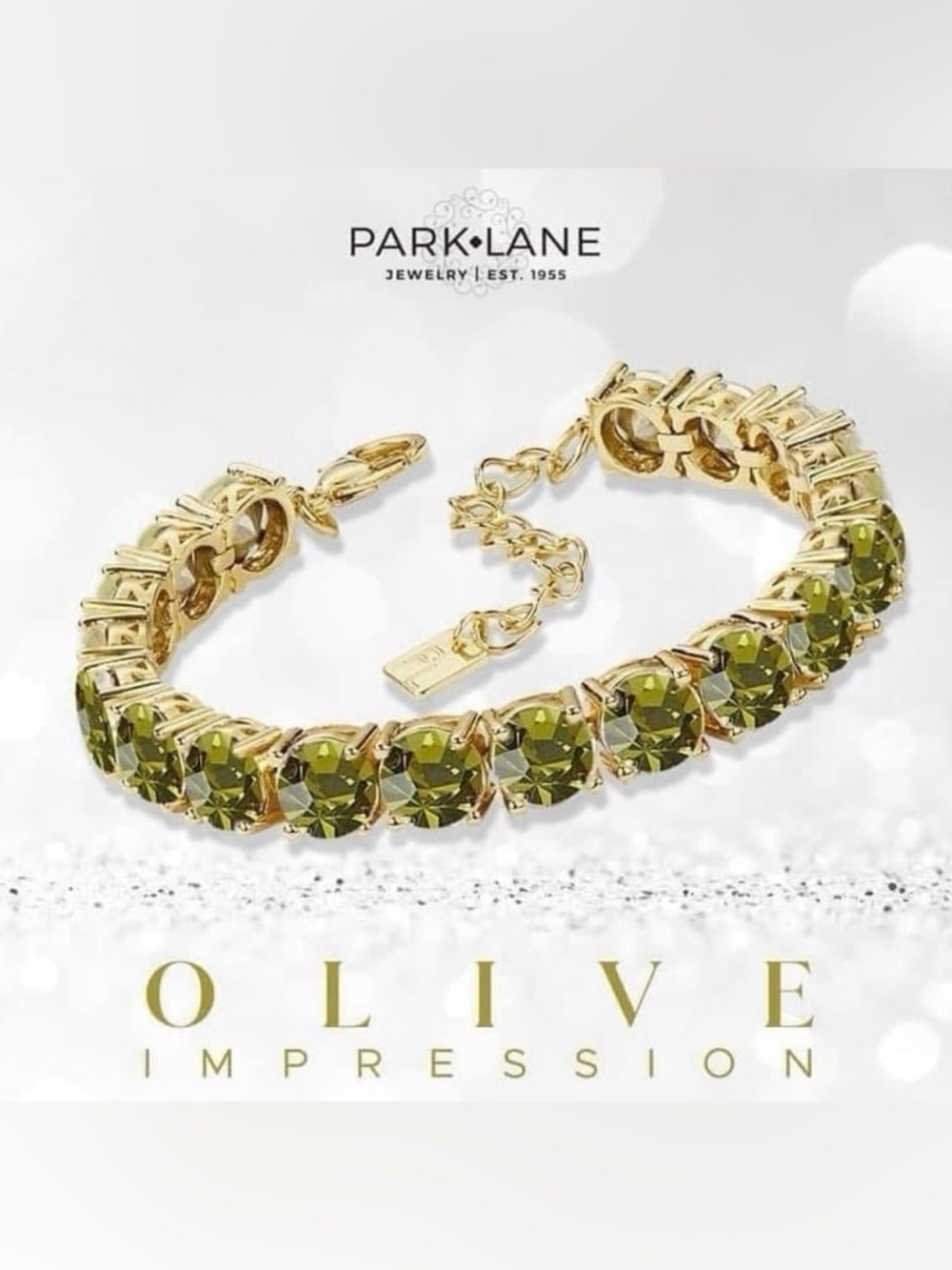 Park Lane “Olive” Impression Bracelet! NWOT!! Has Been Altered!!!